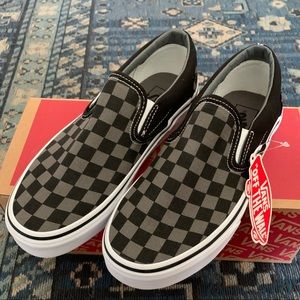 Vans Classic Slip-On Checkerboard NEW+Box 5.5M/7W